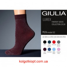 GIULIA фантазійні шкарпетки з люрексом MLN-02 (Lurex) calzino 60 Den